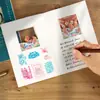Libro de Colección de Sellos de Viaje, Libro de Colección de Sellos de Aspecto Elegante, Manual de Registro de Atracciones Conmemorativas de Viaje, Libro Pequeño en Blanco