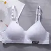Lencería Estilo Coreano para Niñas y Estudiantes Sujetador sin Aros Taza B Lencería para Mujeres, Cómoda, Transpirable y Delgada, Push-Up para Prevenir la Exposición