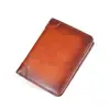 Billetera retro europea y americana de cuero genuino 1170, monedero, venta al por mayor de fábrica, estilo corto, múltiples ranuras para tarjetas, tarjetero, clip para dinero, cuero de cera de aceite