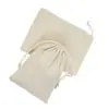 Bolsa de Algodão com Cordão, Saco de Armazenamento de Algodão com Cordão, Bolsa de Tecido com Cordão, Pequena Bolsa de Tecido, Bolsa de Algodão e Linho com Cordão em Estoque