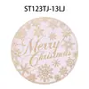 Jogo Americano de Natal PVC Folha de Ouro Estilo Natalino com Base Dourada e Prateada Isolamento Térmico Toalha de Mesa Transfronteiriça Luxo Leve High-End Cozinha Ocidental Atacado