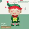 Nueva Serie de Decoración para Fiesta Navideña Mini Muñeco de Nieve, Anciano, Reno, Árbol de Navidad Globos de Papel de Aluminio Serie Navideña