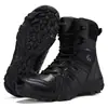 Botas de Combate Super Leves Masculinas Couro de Vaca Impermeável Sapatos de Caminhada Esporte Respirável Outdoor Treinamento de Caminhada Botas Táticas para Deserto Atacado