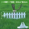 Valla de Plástico para Exteriores Valla de PVC Jardín Exterior Interior Macizo de Flores Valla de Patio Guardarraíl de Guardería Escuela Paquete