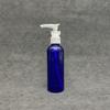 [Botella con bomba de clip] fabricantes suministran botella de bomba de emulsión azul empaque secundario plástico PET botella de bomba de clip marrón