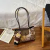 Bolsa de Ombro Feminina Estampa Leopardo Melanóide 2026 Nova Retro Sensação de Alto Padrão Grande Capacidade Estilosa Moda Para o Dia a Dia Bolsa de Ombro Único