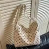 Bolso tote extragrande de estilo coreano transfronterizo para mujer, con un diseño único, moderno y elegante, versátil bolso de hombro de lunares