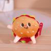 Llavero Creativo de Peluche de Hamburguesa y Papas Fritas para Pareja Muñeco Lindo de Estudiante Juguete Colgante de Pierna de Pollo Hamburguesa