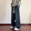 Pantalones vaqueros retro, nueva colección primavera/otoño, corte holgado, pierna recta, pantalones largos casuales para hombre, estilo de streetwear americano moderno