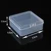 Caja Cuadrada de Almacenamiento Transparente con Tapa de Cierre de Plástico PP Caja Cuadrada para Almacenamiento en Armario Tapa Abatible Caja de Embalaje para Cajón