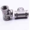 Suministro en stock tee de acero inoxidable tee de rosca interna 4 puntos conector de rosca interna de acero inoxidable descuento por cantidad