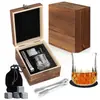 Conjunto Popular de Copos de Whisky do Fabricante 2 Copos 8 Pedras Caixa de Madeira Pedra de Gelo de Granito Conjunto Vários Copos de Vinho