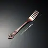 Cuchillo y tenedor de acero inoxidable transfronterizos, cuchara, cuchillo para bistec de la Corte Real, cuchara de postre, tenedor de ensalada, cuchara para helado, hotel, relieve, cuchillo y tenedor para comida occidental