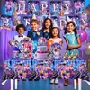 Louças Temáticas de Grupo de Meninas Caçadoras de Demônios Azuis de K-Pop, Pratos de Papel, Copos de Papel, Toalhas de Mesa, Bandeiras, Suprimentos para Decoração de Festa de Aniversário