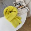 Bufanda coreana de color liso para caminar, bufanda cálida de punto para otoño e invierno para mujer, bufanda linda para pareja y estudiante, regalo para hombre