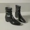 Botas de camurça estilo retrô, com aumento de altura, botas estilo Martin femininas, nova coleção outono/inverno 2026, botinhas estilo western, botas de cano curto, botas curtas