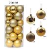 Natal Novo 36 Bolas de Plástico Galvanizado Bola de Natal Enfeites Pendentes Enfeites Pendentes para Árvore de Natal Enfeites para Decoração de Vitrine de Shopping