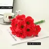 Venta Caliente Transfronteriza Estilo Ins Flor de Amapola de PU Flor Falsa Flor Artificial Adornos de Decoración para el Hogar y Bodas Gama Alta