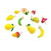 Aceite de fruta-goteo colgante de toronja accesorios para joyería DIY hongo mango plátano papaya pulsera collar pendiente colgante