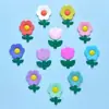 Goma Blanda de PVC Flores de Dibujos Animados Coloridas Accesorios para Fundas de Teléfono Móvil Bolsas Ropa Zapatos Accesorios Parches Decoraciones Colección