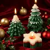 Velas para árvore de Natal, conjuntos de presentes de velas de pinheiro no atacado, velas perfumadas artesanais criativas, presentes de Natal festivos da moda, atacado