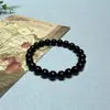 Pulsera Rey de la Medicina Piedra 8mm, Collar Jade Negro de Xizang, 108 Cuentas, Cuatro Círculos, Suministro para Vendedores Ambulantes, Ventas en Vivo, Regalos Promocionales