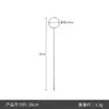 Herramienta para ensartar correa de acero inoxidable Aguja Larga con Gancho Invertido Aguja para ensartar Herramienta para ensartar cuerda DIY Herramienta Larga para ensartar al revés