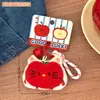 Bolsa de Armazenamento de Fone de Ouvido Cabeça de Boneca Maçã Criativa Tengyi Porta-Moedas Decorativo Feminino Brinquedo Pingente de Boneca Fofo