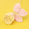 Flores Artificiales de Lana Hechas a Mano Terminadas Flores Artificiales Rosa Francesa Flores Inmortales Decoración del Hogar Ramo de Boda Arreglo Floral