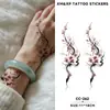 Pegatinas de Tatuaje Creativas Flor de Serpiente Coloridas Transfronterizas, Impermeables de Larga Duración, Maquillaje Corporal Elegante Tradicional para Brazos de Niñas