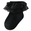 Calcetines para Bebé 2026 Otoño e Invierno Algodón Peinado Transpirables Calcetines de Encaje de Princesa para Bebé Niña Alta Elasticidad Sin Apretar las Piernas