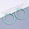 Color Pintado Liso Anillo Hebilla de Resorte Llavero Hecho a Mano Llavero Bolsa Accesorios de Joyería Anillo para Tarjetas Venta al por Mayor