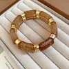 Pulsera Geométrica Redonda de Perla con Carcasa de Resina Moda Transfronteriza Simple Versátil Pulsera Joyería de Lujo Ligero de Gama Alta para Mujeres