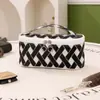 Bolsa de cosméticos da moda, bolsa portátil para armazenamento de cosméticos, caixa de armazenamento de batom de mão de alta qualidade, bolsa portátil