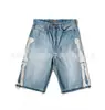 Tendência de Moda Vendas Diretas Transfronteiriças 2026 Verão Novo Lavado High Street Versátil Solto Jeans Destroyed Shorts Unissex