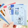 Señor. Tarjetas postales en caja de cartón, con ilustraciones sencillas, una serie de escenas de la vida estilo garabato, tarjetas de recuerdo de viaje, tarjetas de regalo y tarjetas decorativas