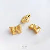 Pulseira Colar Botão Laço Princesa Fugitiva Cor Forte Preservadora de Cor Dourado Areia Vietnamita Acessórios de Contas Espaçadoras para Joias DIY