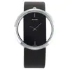 Reloj de cuarzo de moda coreana para hombre y mujer, informal, de doble cara, hueco, transparente, para parejas.