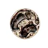 Superficie Irregular Creativa con Hoyos Gota de Pegamento Botón de Metal Estilo Pequeño Chanel Hebilla Decorativa para Chaqueta de Traje Hebilla para Abrigo de Piel
