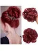 Diadema Elástica para el Cabello Estilo Europeo y Americano Anillo para Cabello Rizado Postizo Invisible Hacedor de Moños Esponjosos Postizo para Moño