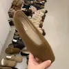 Mocasines Planos de Estilo Francés, sin Cordones, Forrados de Felpa Cálida, Versátiles Zapatos Peludos Versión Coreana para Mujer, Adecuados para Usar al Aire Libre en Otoño e Invierno