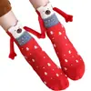 Nuevos Calcetines Navideños Populares de Amazon Transfronterizos Otoño e Invierno Algodón Calcetines Magnéticos de Moda Calcetines de Media Pantorrilla Fabricante