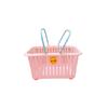 Linda Cesta de Almacenamiento Portátil Color Macarrón Pegatina Corazón de Niña Rosa Papelería Misceláneos Joyería Cesta de Almacenamiento de Escritorio