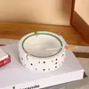 Cenicero redondo de cerámica estilo Mahjong creativo para el hogar, sala de estar, mesa de café, oficina y sala de juegos
