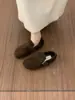 Fivela de Cinto Artística Estilo Retro Slip-On Sapatos Birkenstock Preguiçosos para Mulheres Outono 2026 Novas Chinelos Slip-On Fechados para Uso Externo