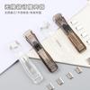 Clip Suplementario Pusher de Alto Valor de Color Ins Clip Metálico Mediano Transparente Clip Pequeño para Papel de Prueba de Documentos Sin Perforaciones Venta al por Mayor