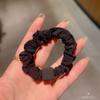 Coreia do Sul Dongdaemun Novo Anel de Cabelo Quadrado Fosco Mate Máscara de Seda Gelada Anel Intestinal Corda para Cabeça Simples Elástico Alto Tendão de Borracha