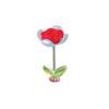 Tendencia nuevo flocado rosa coche sacudiendo la cabeza pequeños adornos decoraciones de primavera panel de instrumentos accesorios de coche ventana