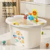Cubo de Baño para Bebé Jingqi Cubo de Natación para Bebé Cubeta de Baño Puede Sentarse en Casa Cubeta de Baño Grande Engrosada para Mantener Caliente en Invierno