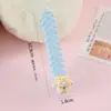 Peine portátil con patrón de dibujos animados en forma de espina de pescado para uso doméstico, adecuado para seccionar el cabello, peine de alta gama lindo y elegante para niñas, venta al por mayor